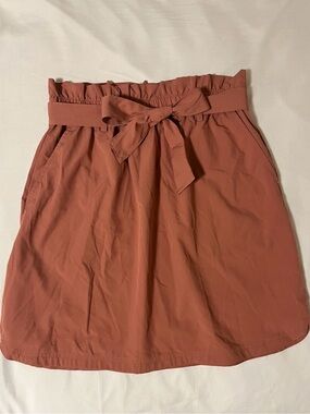 Women’s Paperbag Waist Skirt with Bow